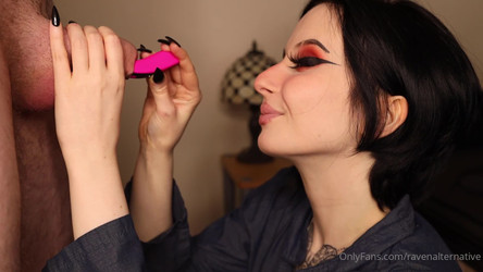 Ravenalternative This was meant to be a serious foreskin worship video but it turned into a what's the funniest things we can do with foreskin sort of video..mp4